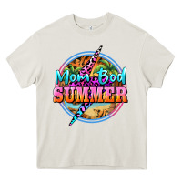 Cream mom bod summer Heavy Core Tee - BarkalooDesign