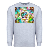 Heather Grey Shell yeah Premium Sweatshirt - TumblerDesignByShophia