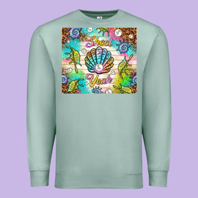 Shell Yeah Premium Sweatshirt Designed By Tumblerdesignbyshophia