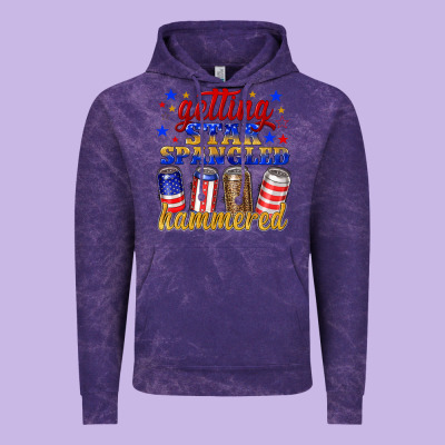 Getting Star Spangled Hammered Vintage Hoodie Designed By Nancycooperartshop