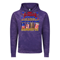 Cloud Purple getting star spangled hammered Vintage Hoodie - NancyCooperArtShop