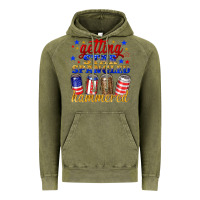 Vintage Olive getting star spangled hammered Vintage Hoodie - NancyCooperArtShop