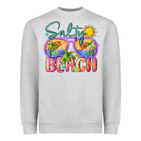 Heather Grey salty beach Heavyweight Sweatshirt - MaliasSmallBusiness