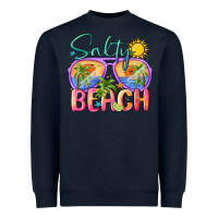 Navy salty beach Heavyweight Sweatshirt - MaliasSmallBusiness