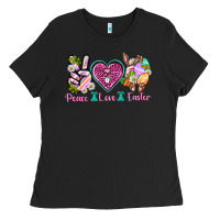 Black Peace Love Easter Ladies Tee - Neo Western