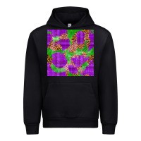 Black Mardi Gras leopard Seamless Pattern Urban Hoodie - FaDigitalArtStudio