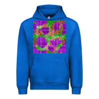 Cobalt Mardi Gras leopard Seamless Pattern Urban Hoodie - FaDigitalArtStudio