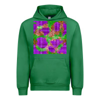 Emerald Mardi Gras leopard Seamless Pattern Urban Hoodie - FaDigitalArtStudio