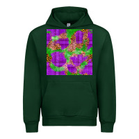 Forest Green Mardi Gras leopard Seamless Pattern Urban Hoodie - FaDigitalArtStudio
