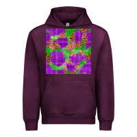 Mauve Wine Mardi Gras leopard Seamless Pattern Urban Hoodie - FaDigitalArtStudio