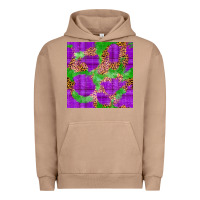 Pigment Burro Mardi Gras leopard Seamless Pattern Urban Hoodie - FaDigitalArtStudio