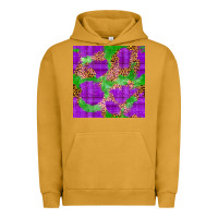 Pigment Peanut Butter Mardi Gras leopard Seamless Pattern Urban Hoodie - FaDigitalArtStudio