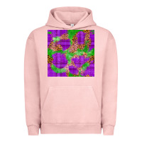 Pigment Salmon Mardi Gras leopard Seamless Pattern Urban Hoodie - FaDigitalArtStudio