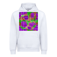 White Mardi Gras leopard Seamless Pattern Urban Hoodie - FaDigitalArtStudio
