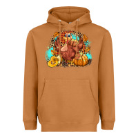 Meerkat Turkey pumpkins Heavyweight Hoodie - NancyCooperArtShop
