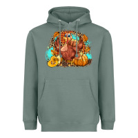 Sage Turkey pumpkins Heavyweight Hoodie - NancyCooperArtShop