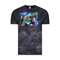 Cloud Black black unicorn Vintage Tee - LillyAllenDesigns