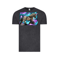 Vintage Black black unicorn Vintage Tee - LillyAllenDesigns