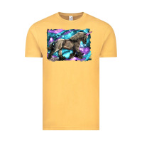 Vintage Mustard black unicorn Vintage Tee - LillyAllenDesigns