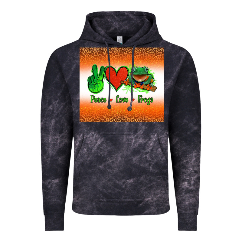 Peace Love Frogs Vintage Hoodie by Jasminsmagicworld | Teevron