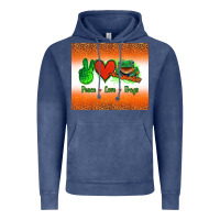 Vintage Denim peace love frogs Vintage Hoodie - Jasminsmagicworld