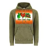 Vintage Olive peace love frogs Vintage Hoodie - Jasminsmagicworld