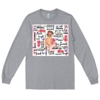 Heather Grey self care Long Sleeve Tee - MaliasSmallBusiness