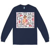 Navy self care Long Sleeve Tee - MaliasSmallBusiness