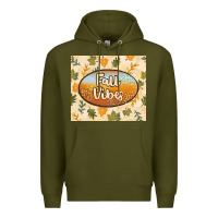 Army Green retro fall vibes Premium Hoodie - TumblerDesignByShophia
