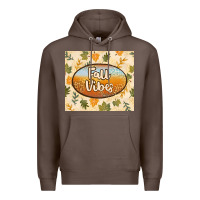 Coffee retro fall vibes Premium Hoodie - TumblerDesignByShophia