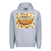 Heather Grey retro fall vibes Premium Hoodie - TumblerDesignByShophia