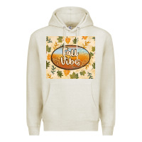 Oatmeal Heather retro fall vibes Premium Hoodie - TumblerDesignByShophia