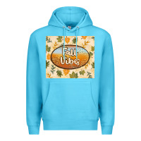 Ocean Blue retro fall vibes Premium Hoodie - TumblerDesignByShophia
