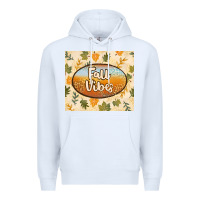 White retro fall vibes Premium Hoodie - TumblerDesignByShophia