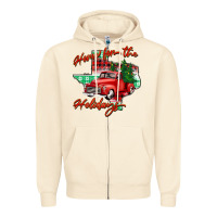 Sandshell home for the holidays texas Zipper Hoodie - BarkalooDesign