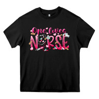 Black one loves nurse Heavy Core Tee - RacoonDesign