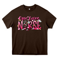 Chocolate Brown one loves nurse Heavy Core Tee - RacoonDesign