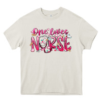 Cream one loves nurse Heavy Core Tee - RacoonDesign