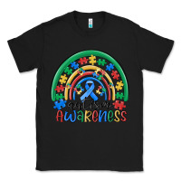 Black autism awareness rainbow Classic Tee - MaliasSmallBusiness