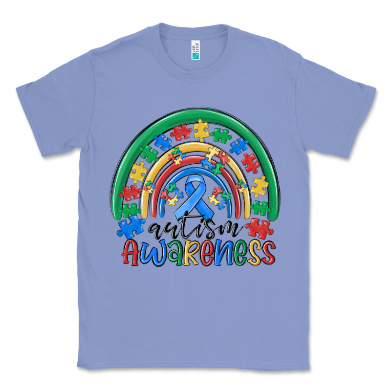 Autism Awareness Rainbow Classic Tee by MaliasSmallBusiness | Teevron