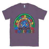 Lavender autism awareness rainbow Classic Tee - MaliasSmallBusiness
