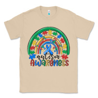 Mushroom autism awareness rainbow Classic Tee - MaliasSmallBusiness