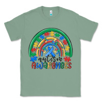 Sage autism awareness rainbow Classic Tee - MaliasSmallBusiness