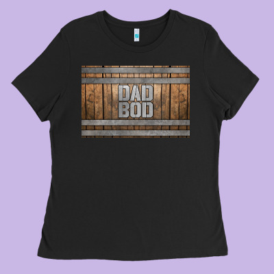 Dad Bod Whiskey Barrel Skinny Metal Can Holder Ladies Tee Designed By Hra Design Shop
