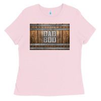 Bubblegum Pink dad bod whiskey barrel skinny metal can holder Ladies Tee - HRA Design Shop