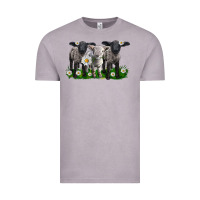 Vintage Zinc baby sheeps with daisies Vintage Tee - LillyAllenDesigns