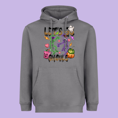 Let's Go Ghouls Heavyweight Hoodie Designed By Nancycooperartshop