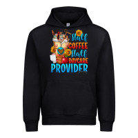 Black Half coffee half daycare provider Urban Hoodie - FaDigitalArtStudio