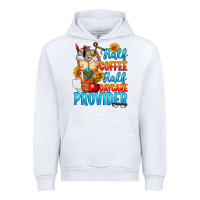 White Half coffee half daycare provider Urban Hoodie - FaDigitalArtStudio