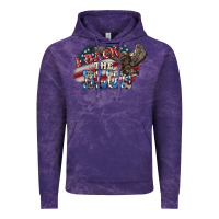 Cloud Purple i back the blue eagle Vintage Hoodie - NancyCooperArtShop